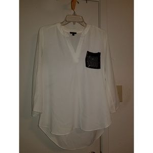 Sequin pocket blouse